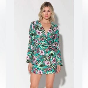 NWT Walter Baker Jubilee Kimono Mini Floral Dress in Amazon Tropic Size XS